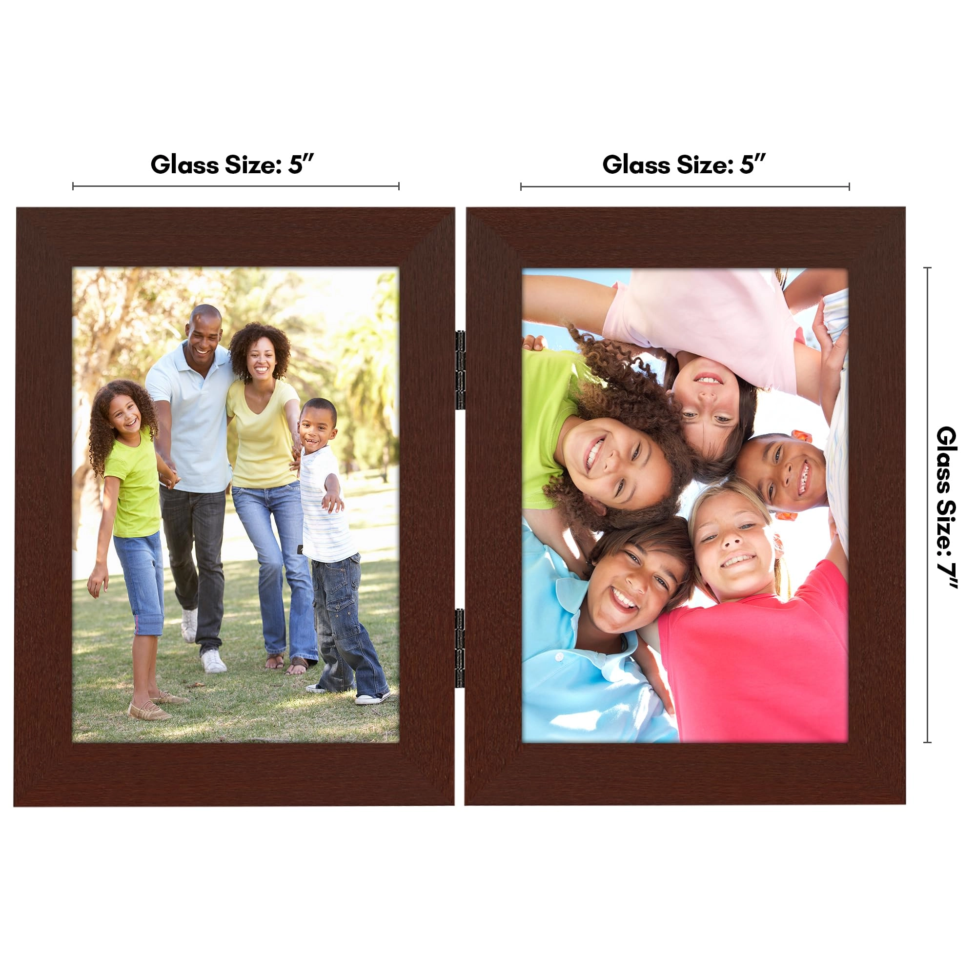 Hinged Picture Frame - 5x7 Two Displays