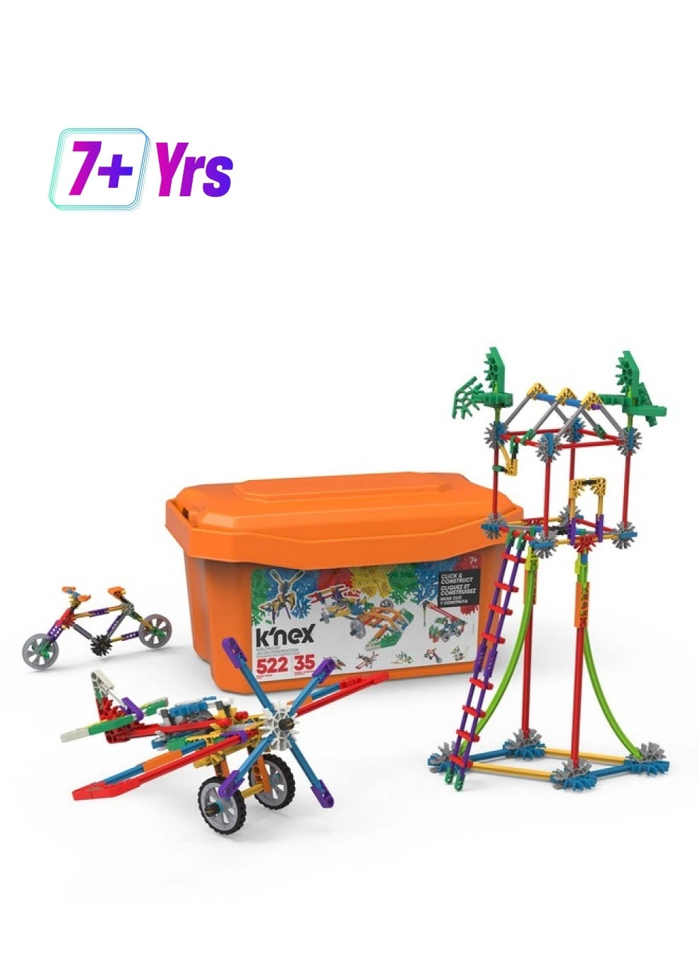 Basic Fun K'Nex Imagine Click & Construct - Construction 522 pcs