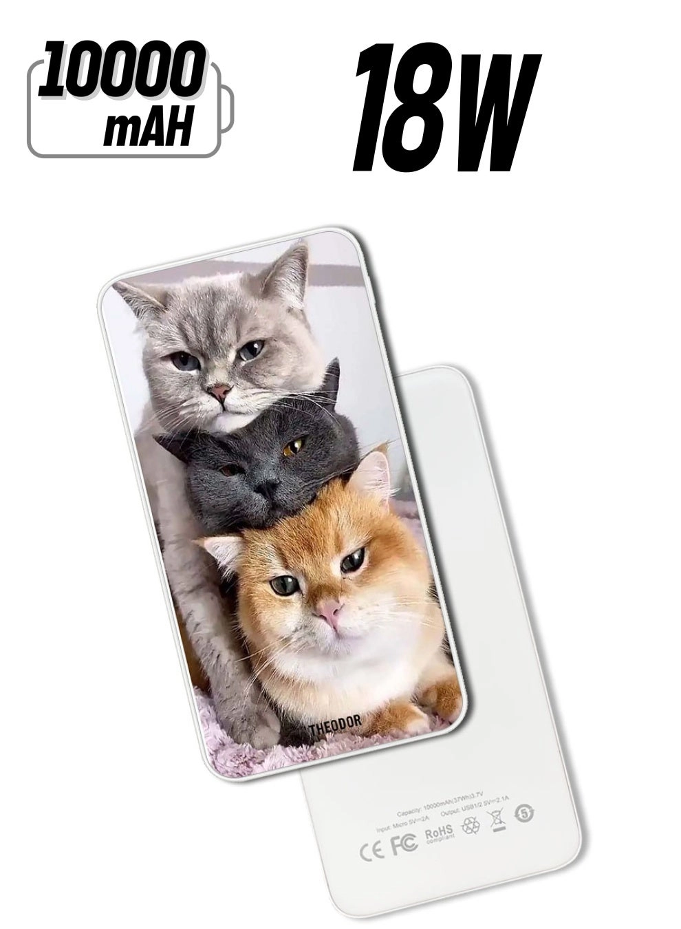 EX_PPBA085 - 10000 mAh 18W Quick Charging 3.0