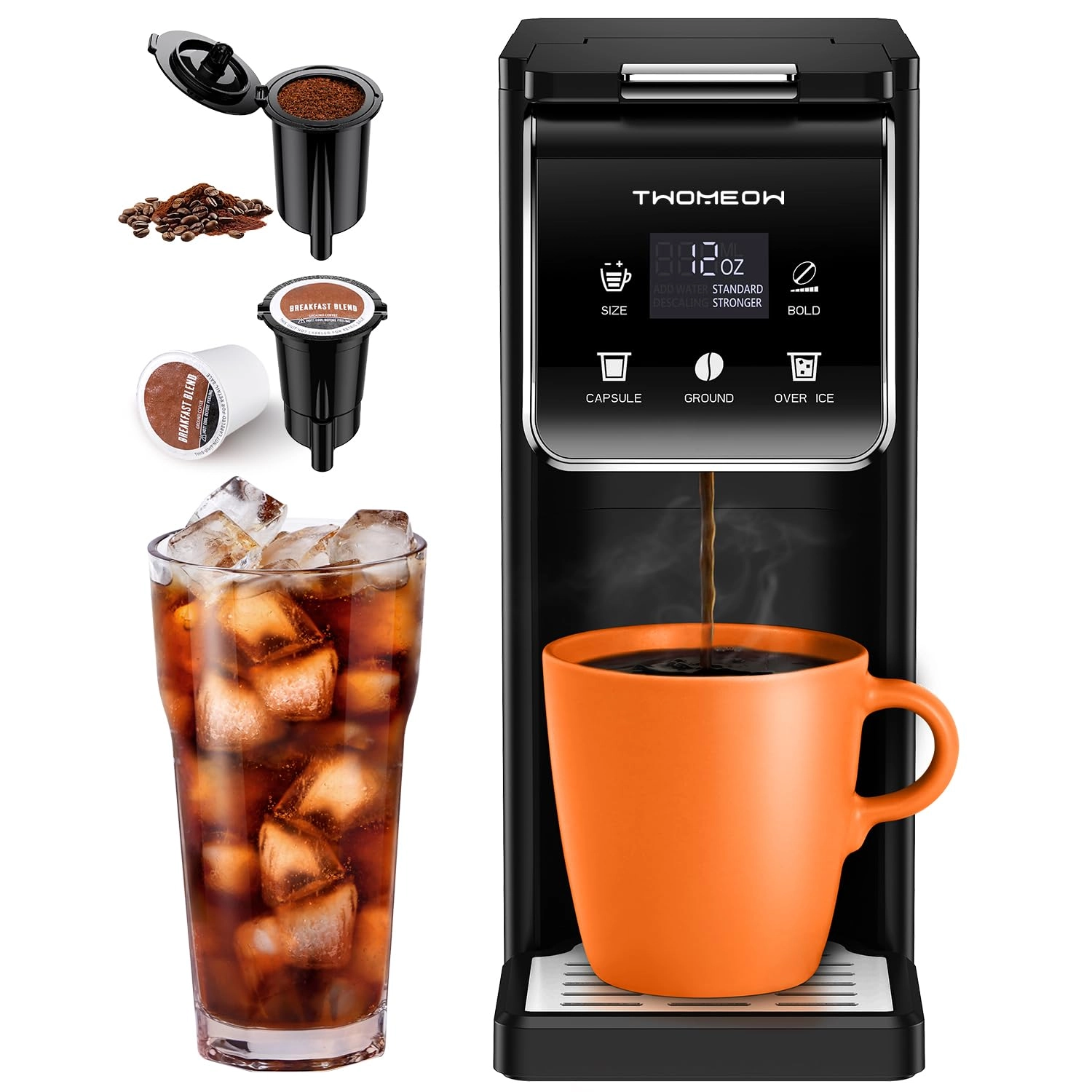 TWOMEOW Single Serve - Bold Setting 52 OZ 6-14 OZ