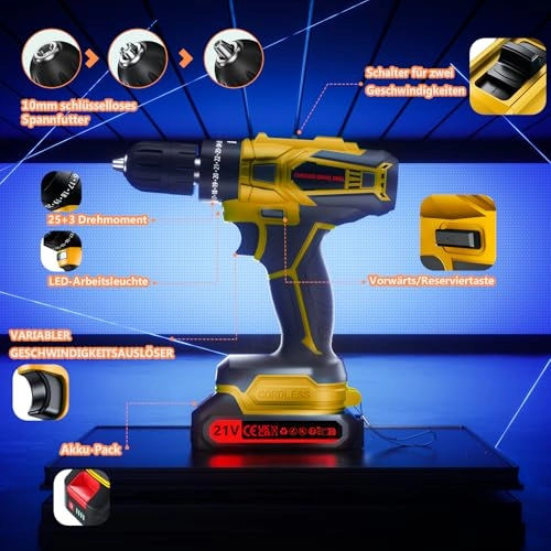 Hammer Drill - 2000 Milliamp Hours