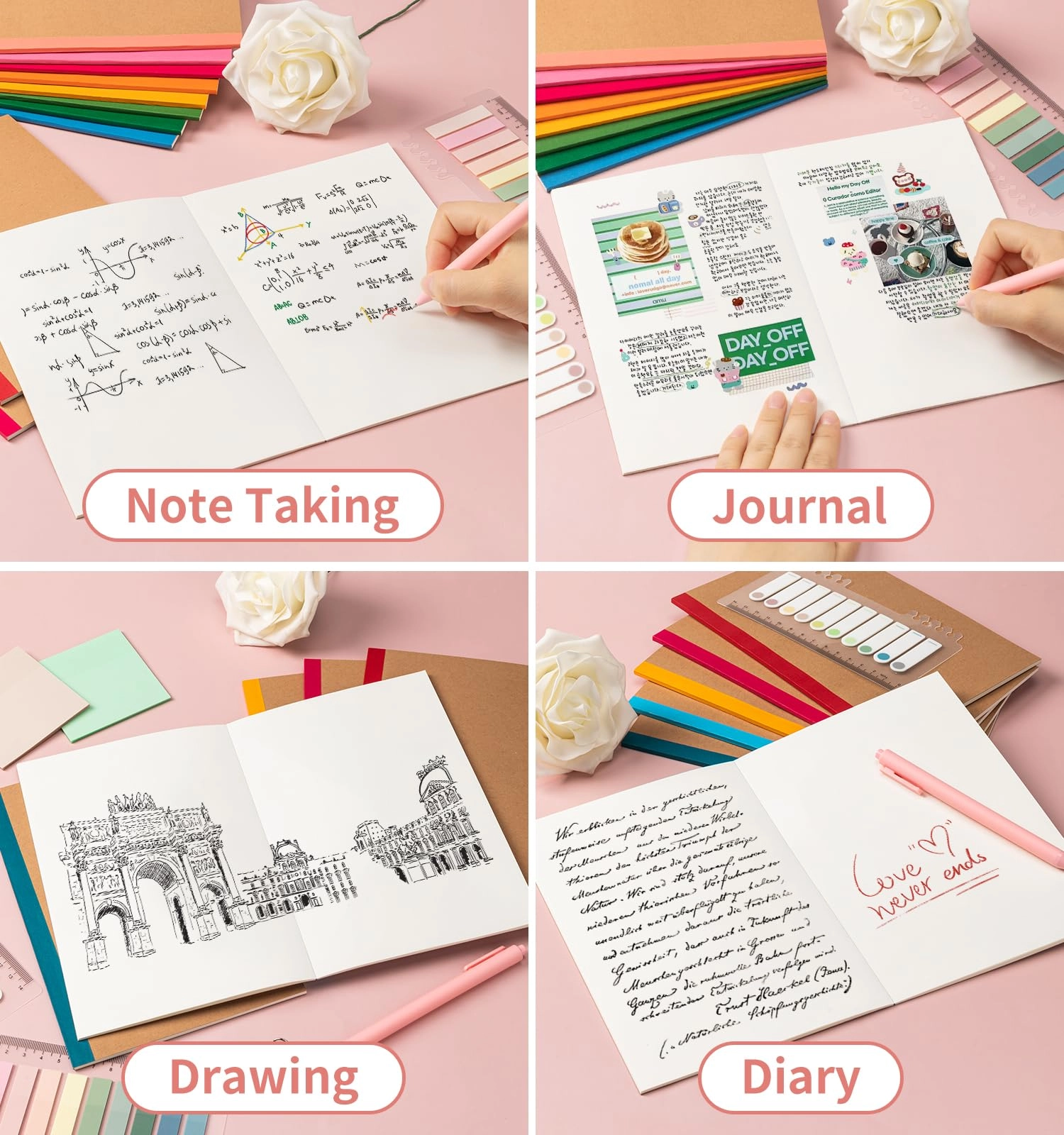 Composition Notebook A5 - Blank 60 Pages