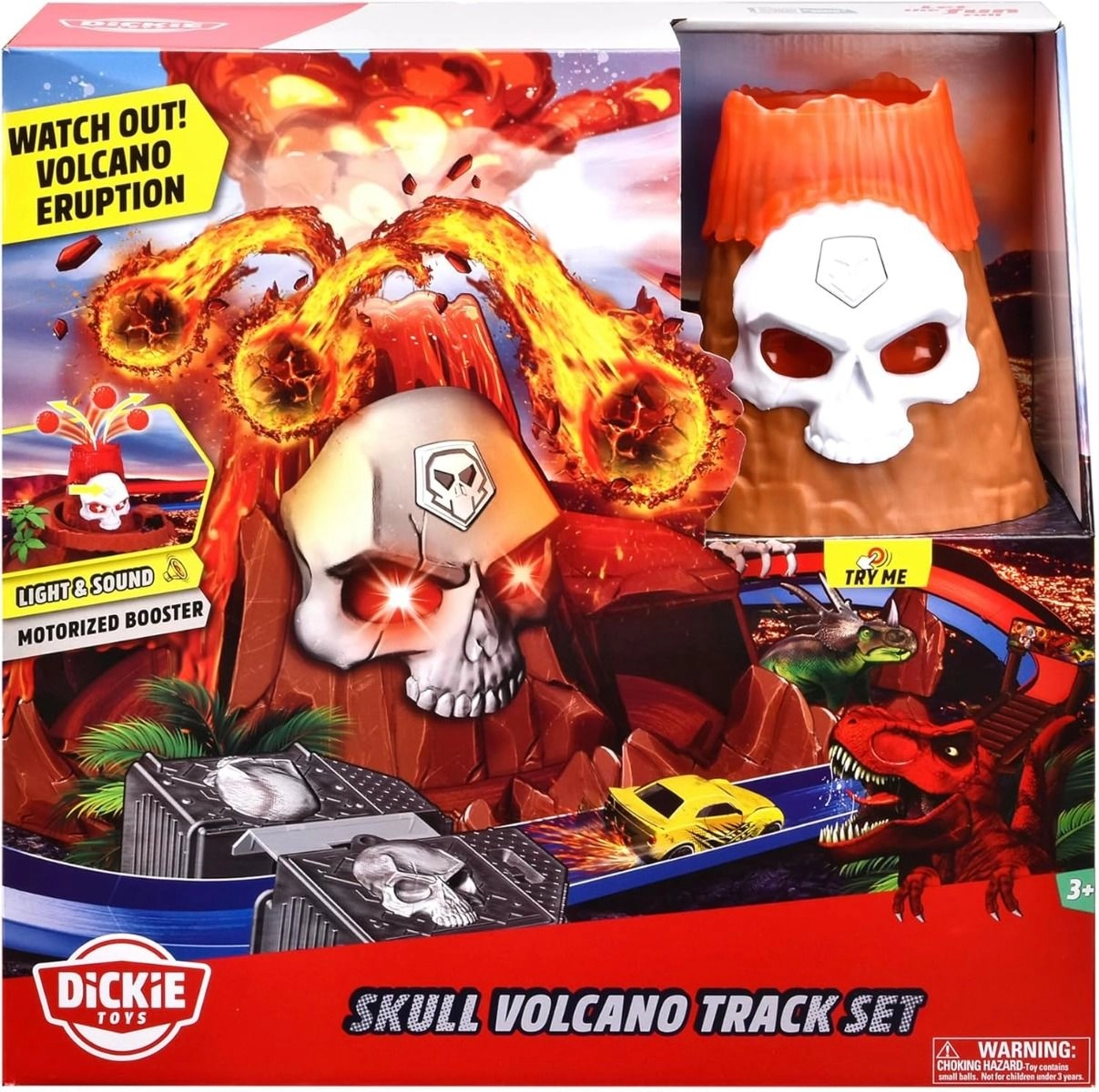 Skull Vulcano Track Set - 100 cm Includes 1 die-cast car