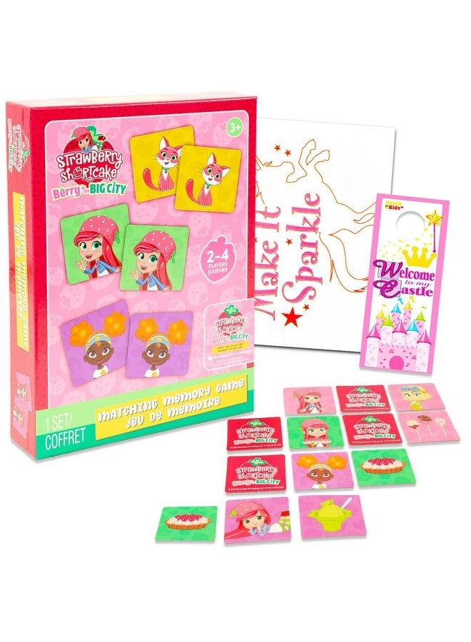 Strawberry Shortcake Memory Game + Board Game + Matching Card Game + Stickers + Door Hanger