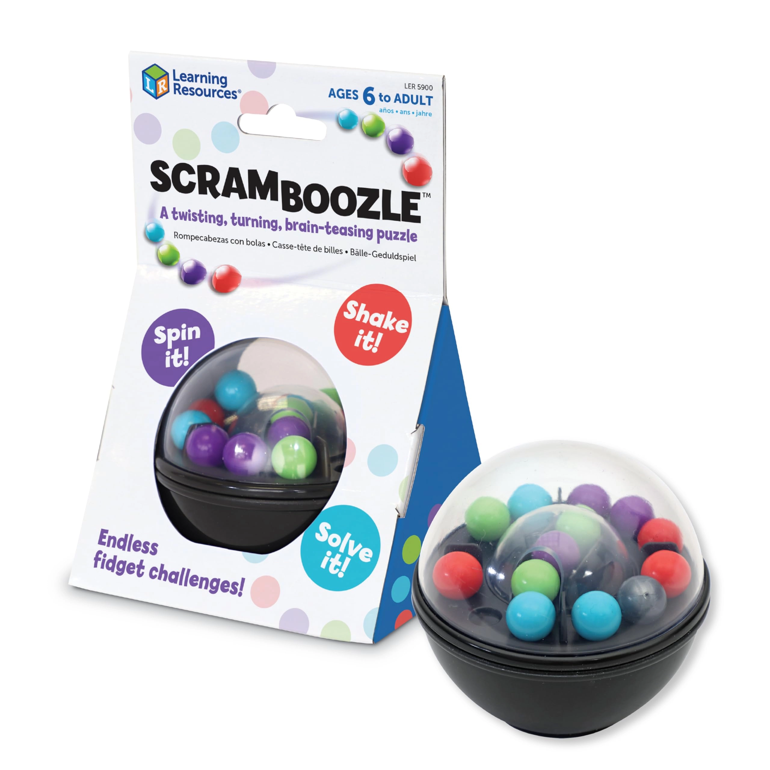 Learning Resources Scramboozle! Puzzle Ball - Ages 6+ 30 Challenges