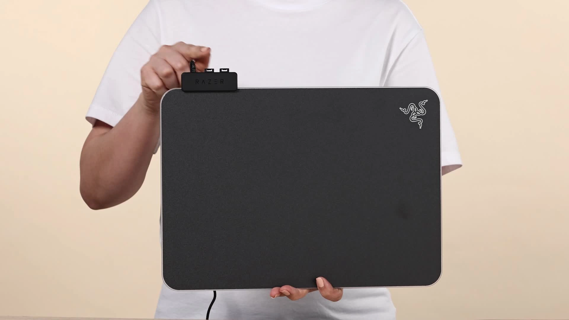 FireflyV2 Plastic Acrylic Gaming Mouse Pad - 35.5x27.4 cm