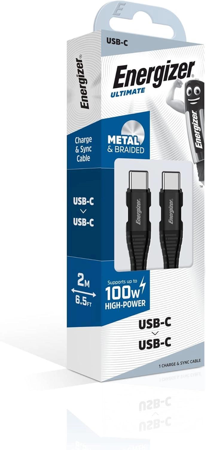 Ultimate Metal Braided Type-C To Type-C Cable USB-C to USB-C 2m