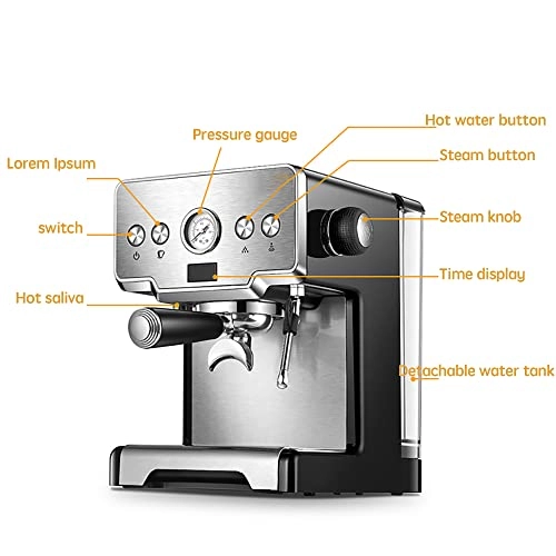 High Pressure Steam Semi-automatic Espresso - 11-15 cups Pump pressure