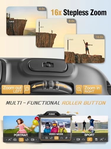 64MP Digital Camera - 4K 16X Zoom