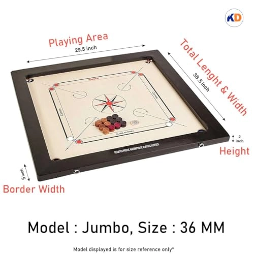Golden Carrom Board