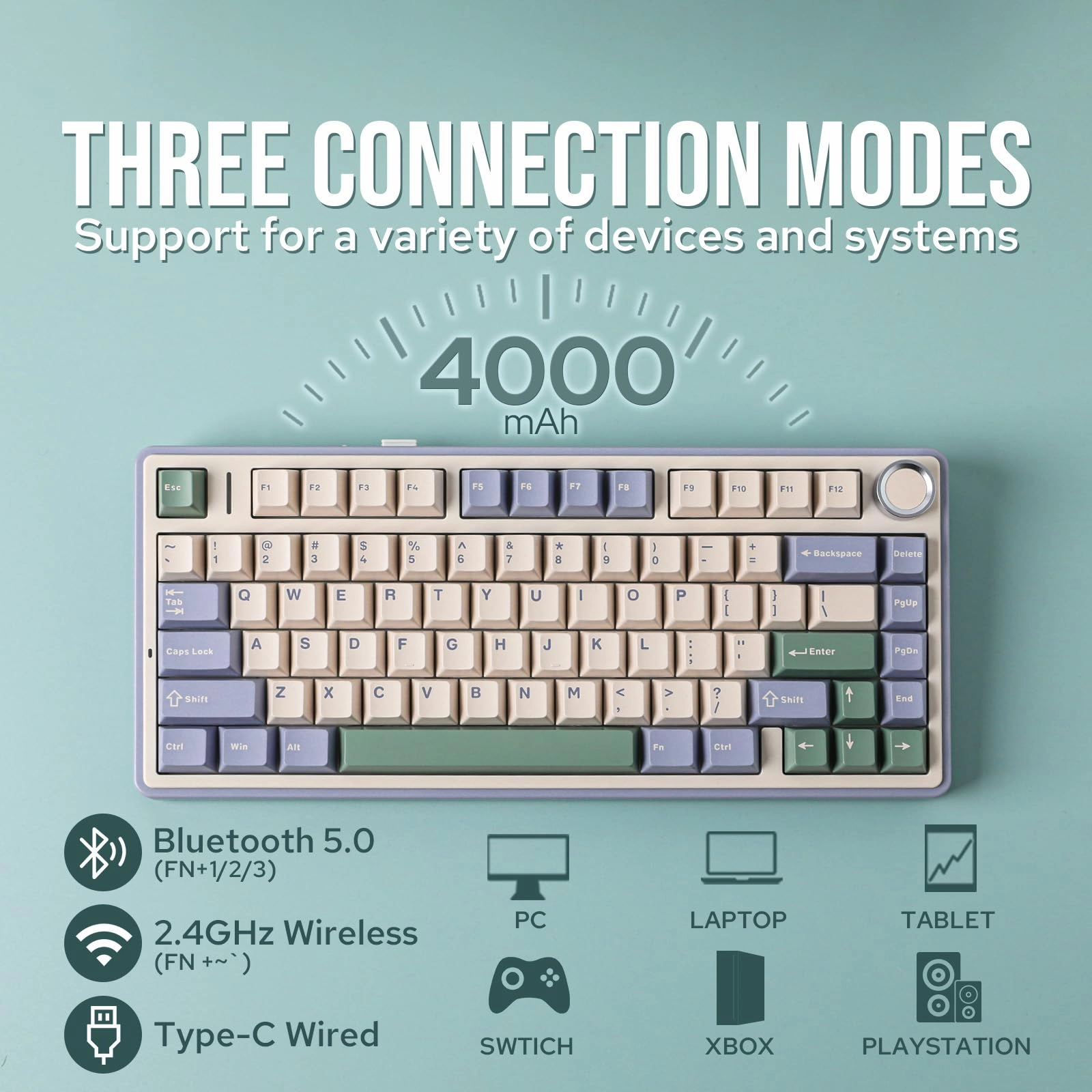 Aula F75 - QWERTY Wired/Wireless