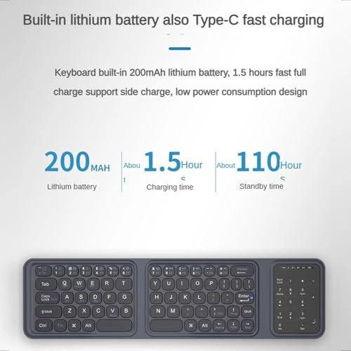 Foldable Keyboard - for Laptop Tablet