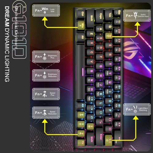 Mechanical RGB Gaming Keyboard - Wired