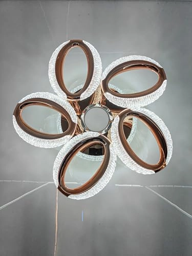 Modern Crystal LED Ceiling Light - Warm/White/Neutral Dimmable