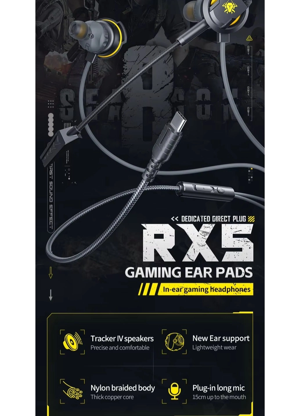 RX5 Wired Headphone