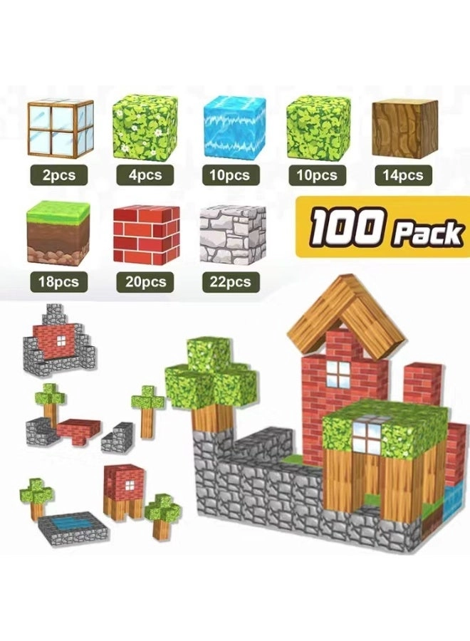 halamodo Forest Magnetic Building Blocks - 100 pcs