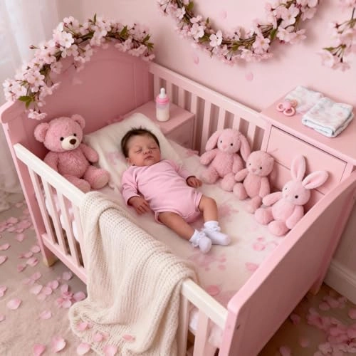 Reborn Baby Doll - 19 Inch Soft Cloth Body Sleeping Ages 3+