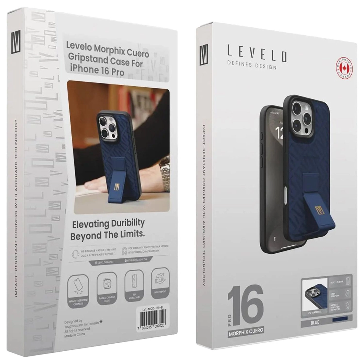 Morphix Cuero Gripstand Case - PU for iPhone 16 Pro