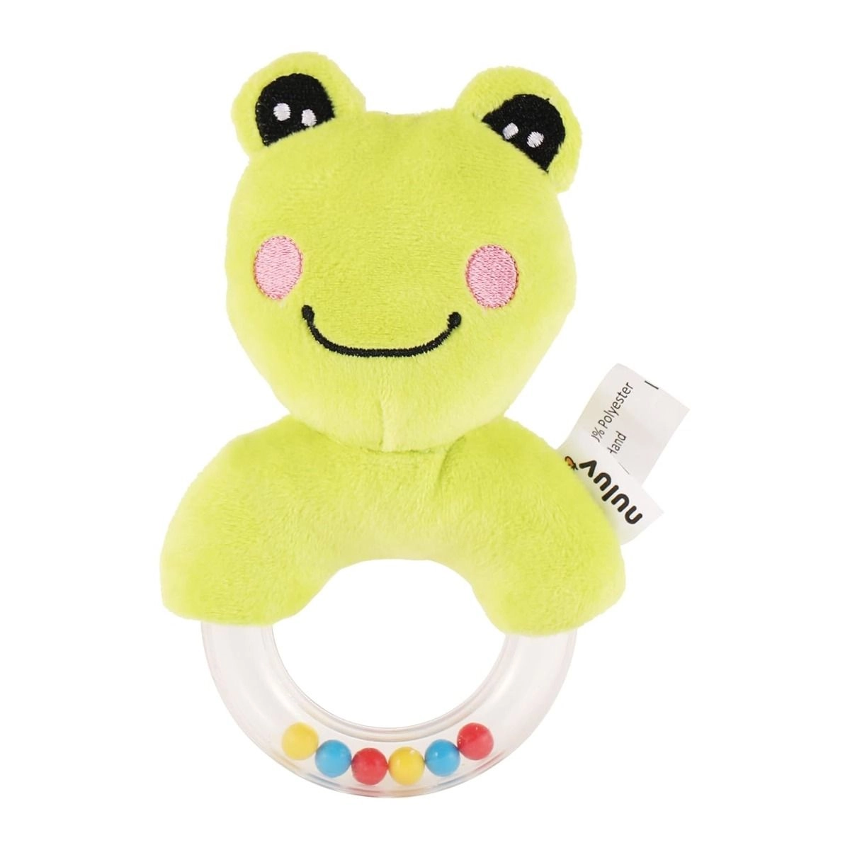 Playtime Frog Ring Rattle - Suitable For 0 to 12 Years soft fabric
