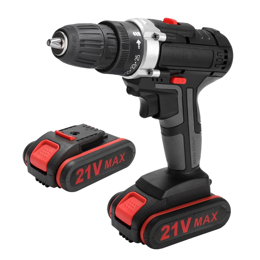 Multifunctional Electric Cordless Drill - 21V 1300mAh