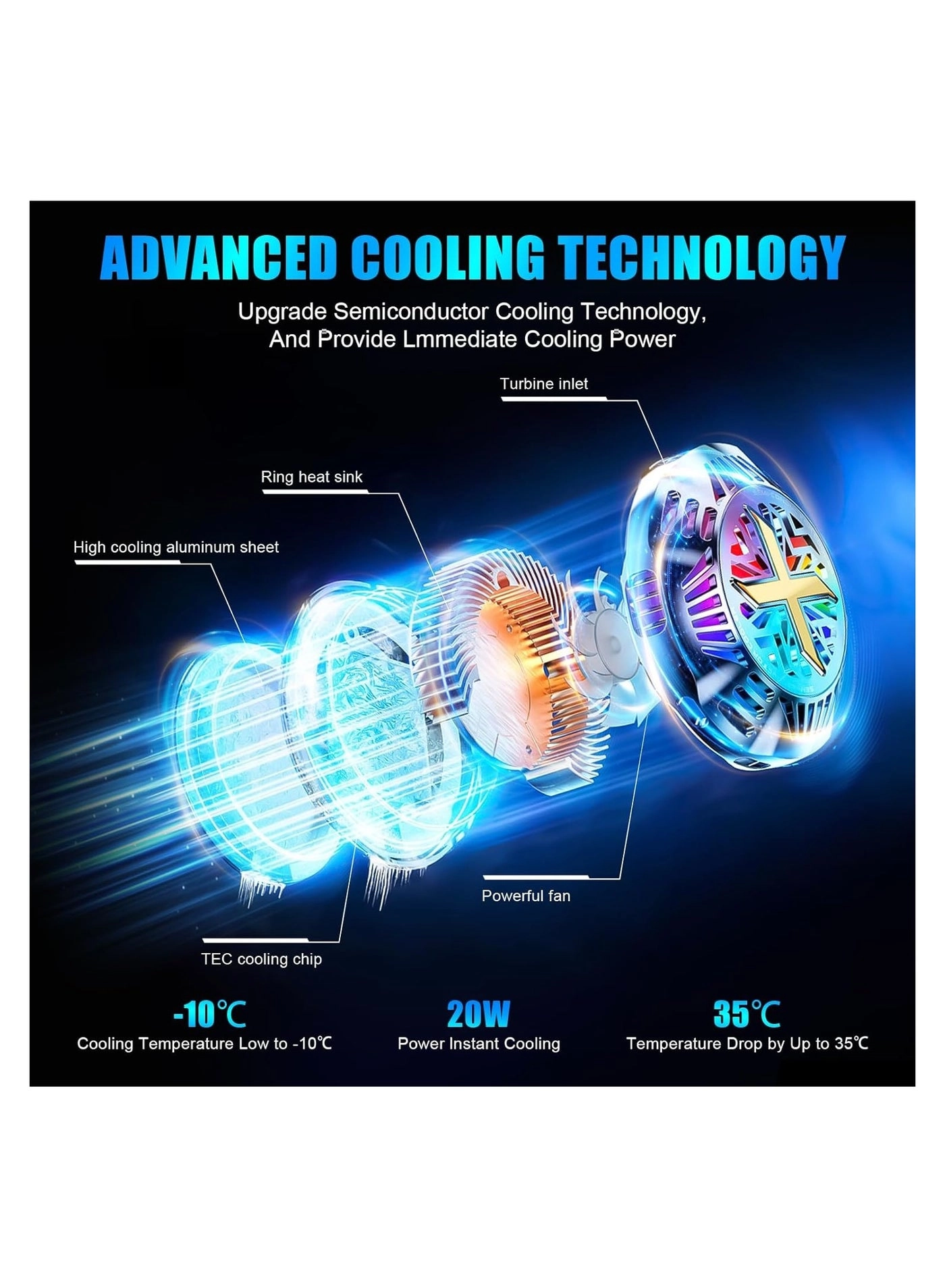 Phone Cooler - Semiconductor Cooling Compatible with MagSafe