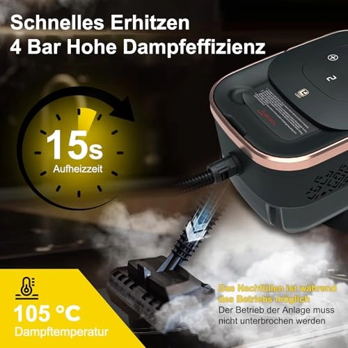 Steam Cleaner - 4 bar 1800 ml
