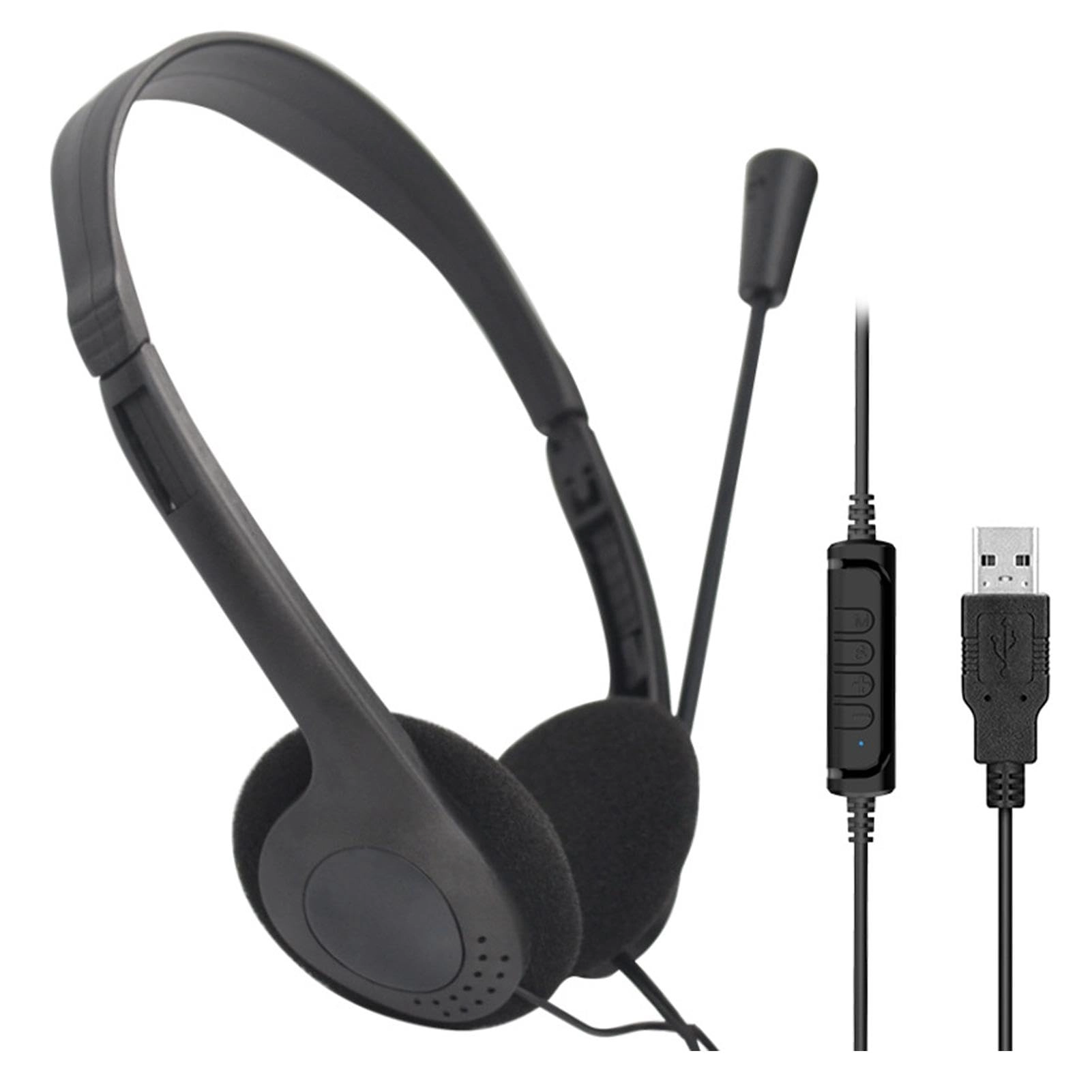 EKDJKK USB Computer Headset Wired Headset