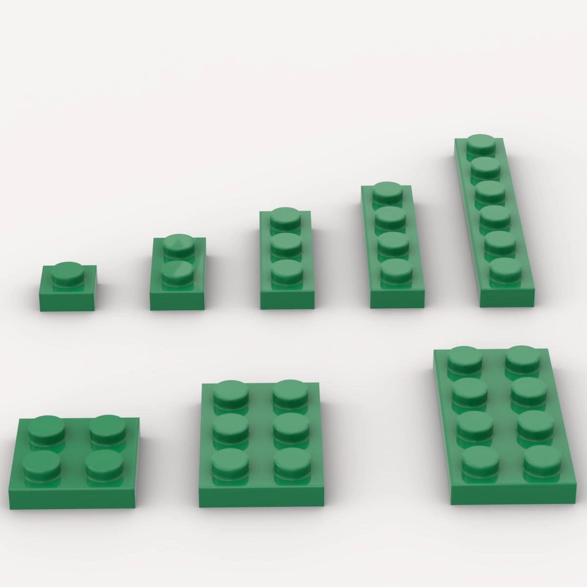 Building Plate Assortment Pack - Plastic 100
