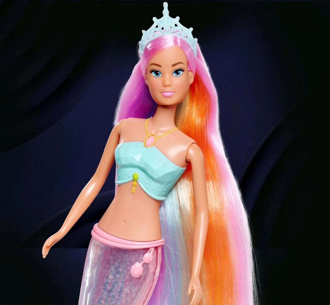 Steffi Love Magic Rainbow Mermaid Doll - 39 cm Ages 3+