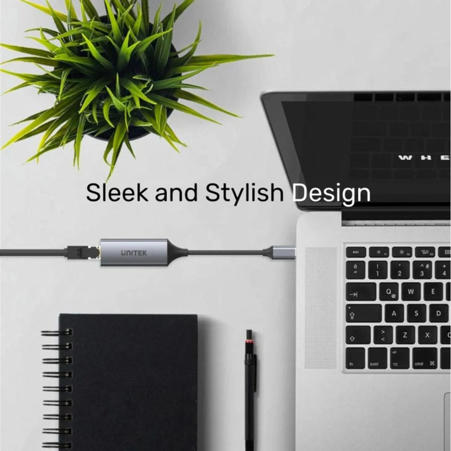 USB-C to Gigabit Ethernet Adapter - 15 cm