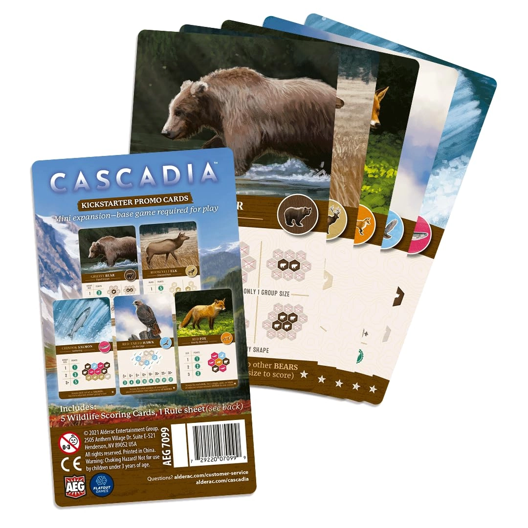 AEG Cascadia: Kickstarter Promo Cards Mini Expansion