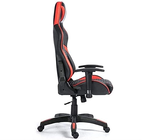 Desk Chair - PU Leather Brown High Back