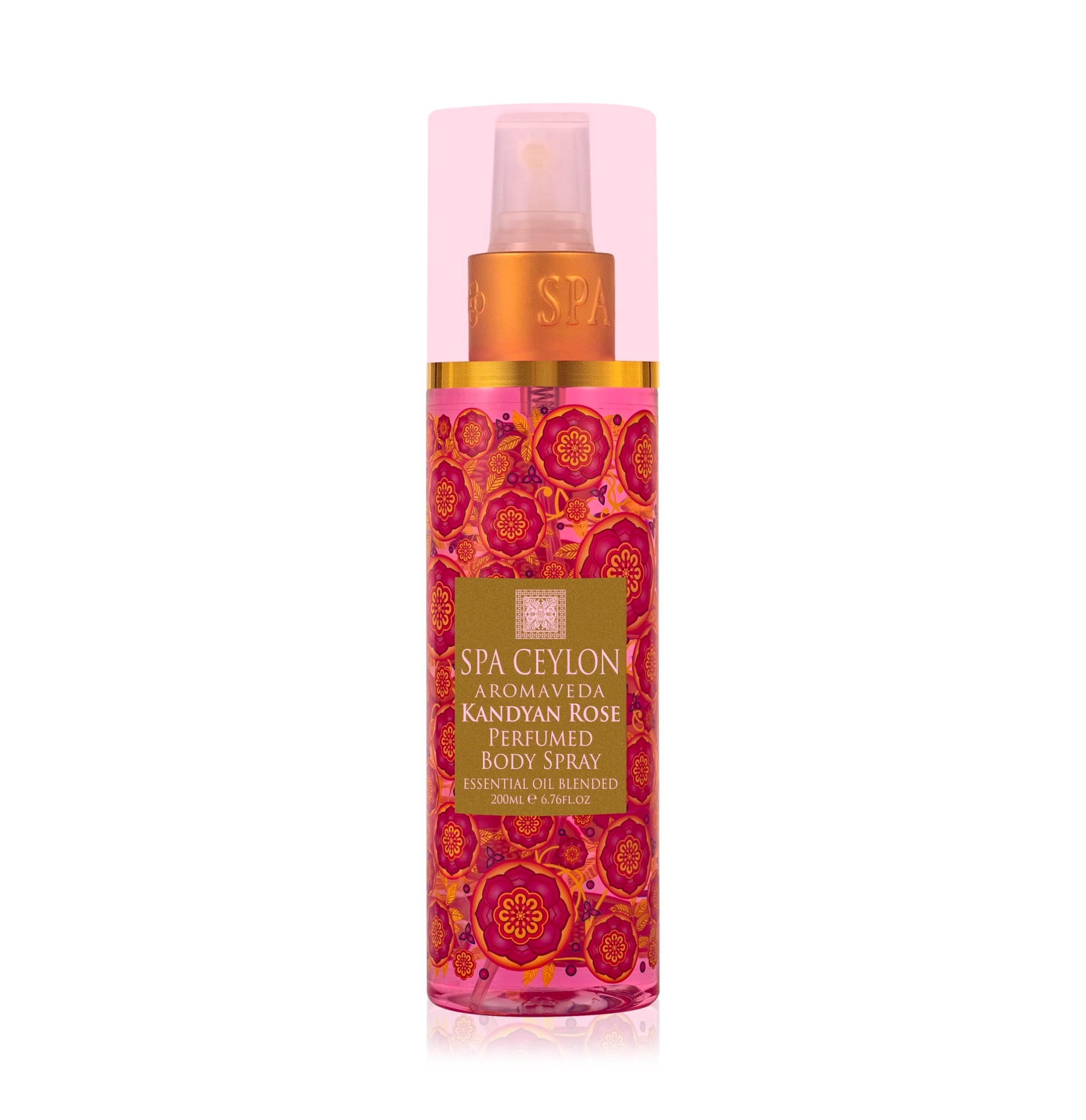 SPA CEYLON Body Spray - 200 Milliliters Kandyan Rose
