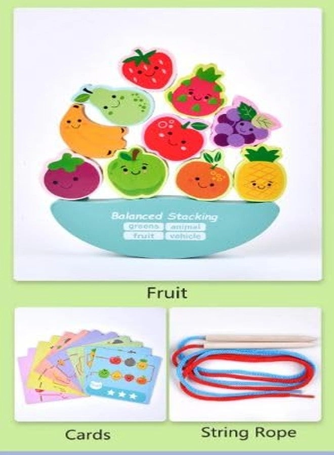 Fruit Puzzle Toy - Sorting Stacking Beading