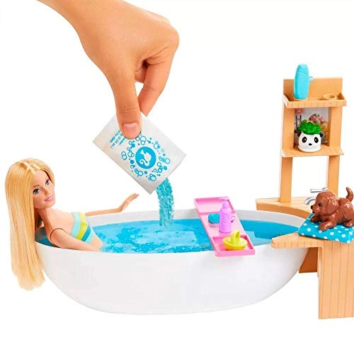 Barbie Fizzy Bath Doll - Blonde + Playset
