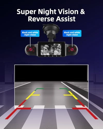 4 Channel Front and Rear Dash Cam - 1080P