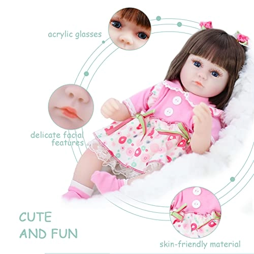 Reborn Baby Doll - 16.5 Inch Vinyl Toddler Girl
