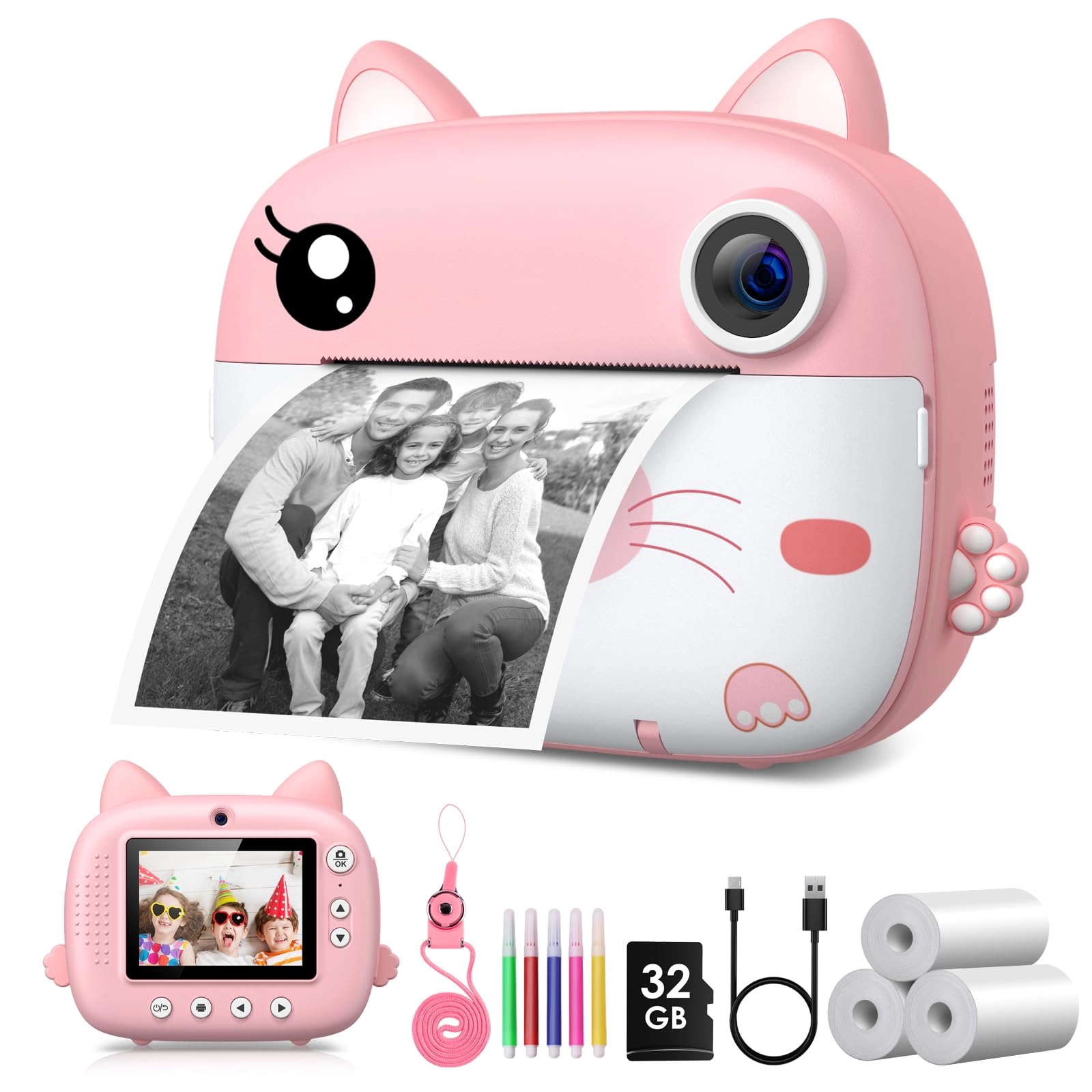 X6 - 1080P 2.4 Inch Instant Print