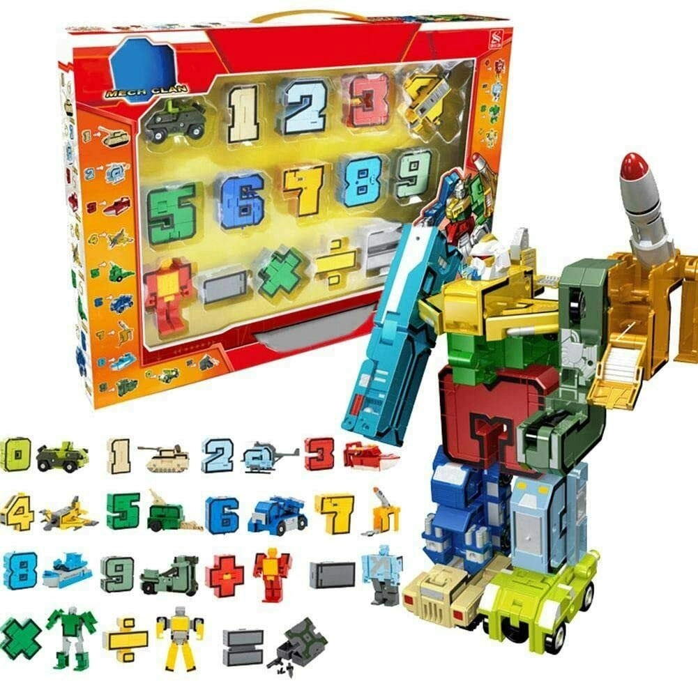Yangers Alphabet Numbers Transformers - 2 months and up 1 pieces