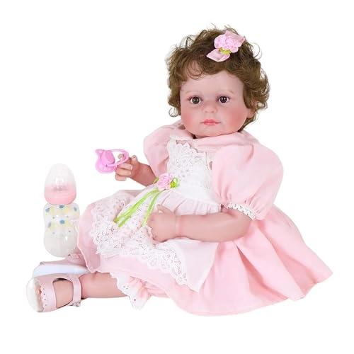Reborn Baby Doll - 20 inch Vinyl Rooted Nyion Hair Ages 14+