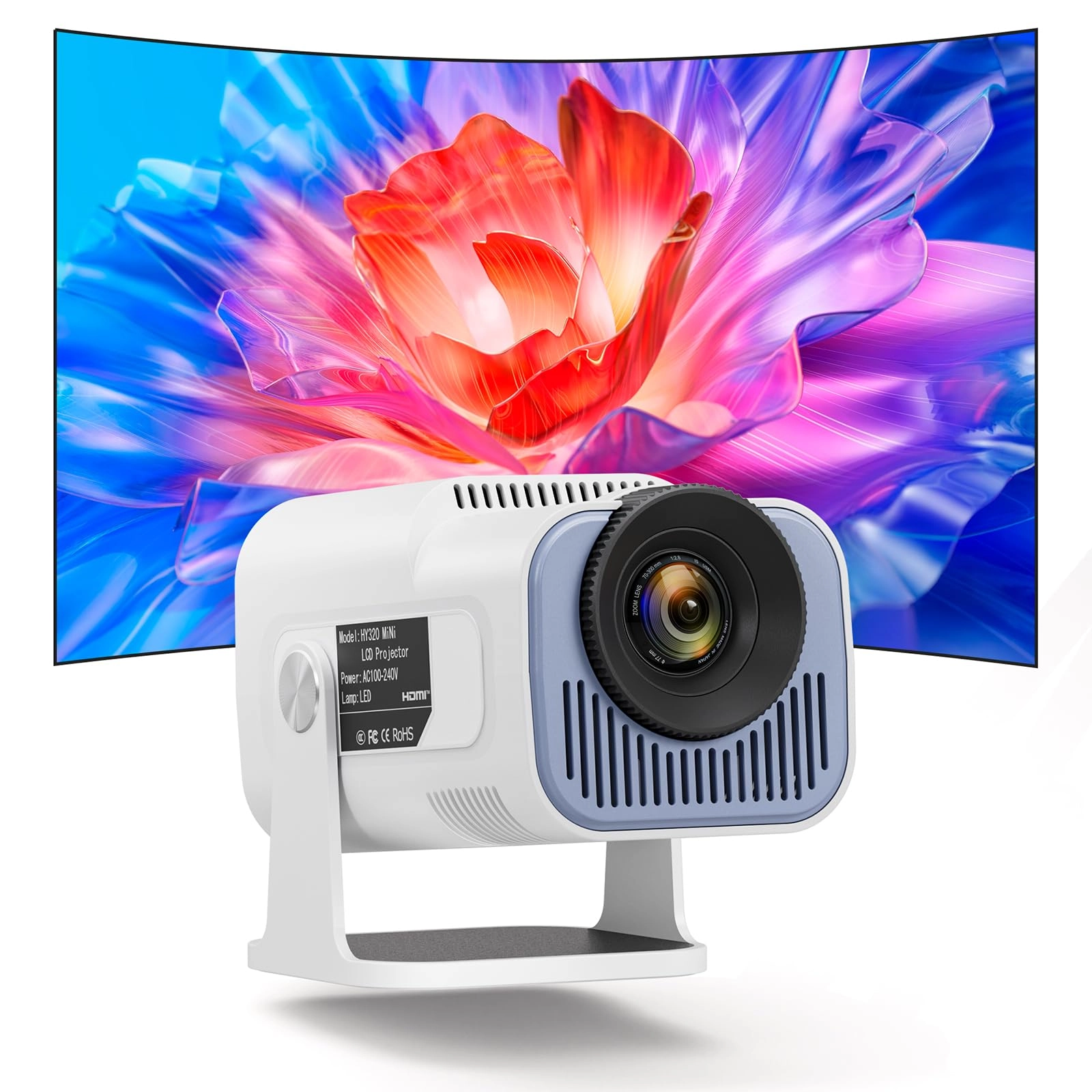 OKYUK 4K Projector 350 ANSI lumens 4K
