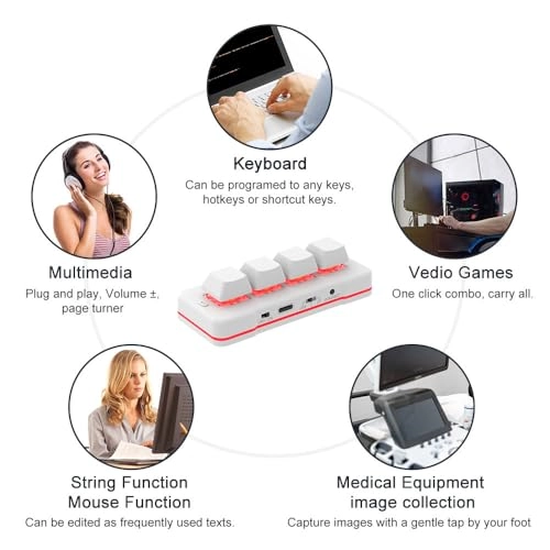 4 Key Mini Keypad - Wired/Wireless