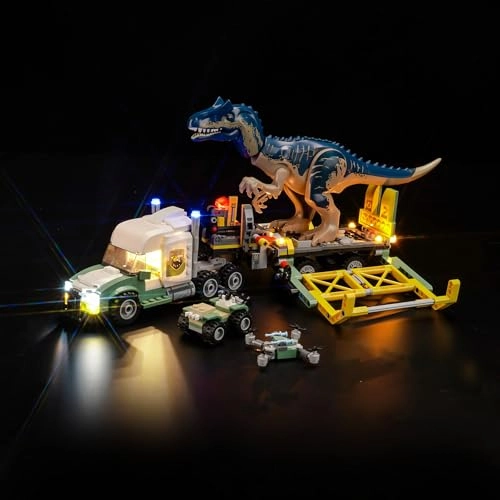 Allosaurus Transport Truck (76966) - LED Light Kit White