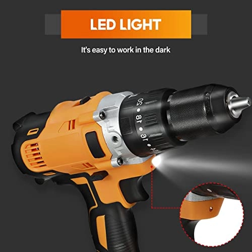 3 in 1 Cordless Impact Electric Drill - 18V