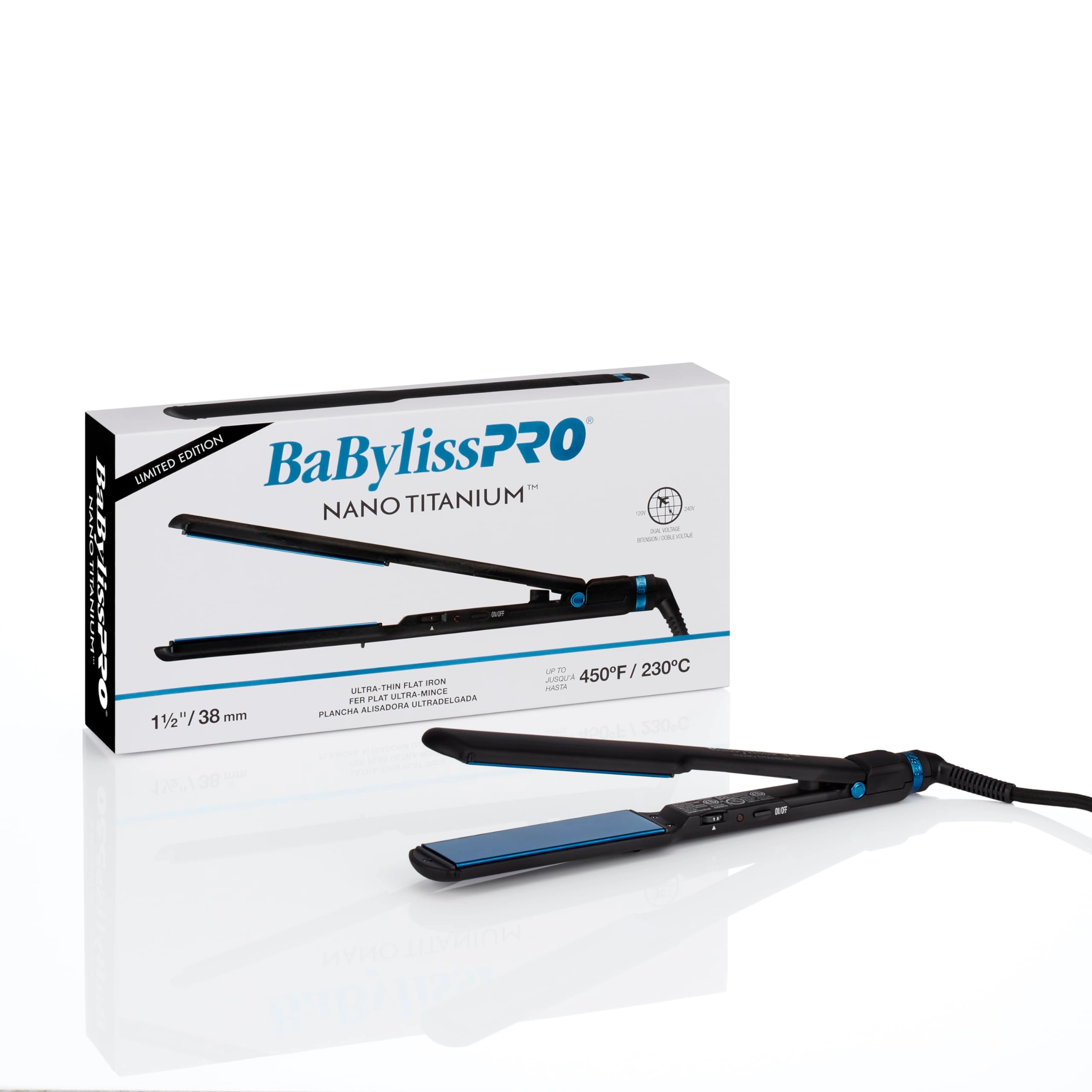 Nano Titanium Ultra-Thin Flat Iron - 1 inch