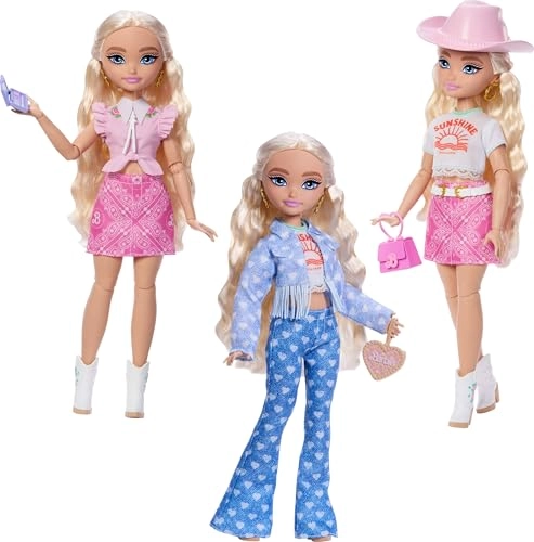 Malibu Fashion Doll - Roller Skating Blonde Hair 9 Makeup Themed Pieces Ages 4+