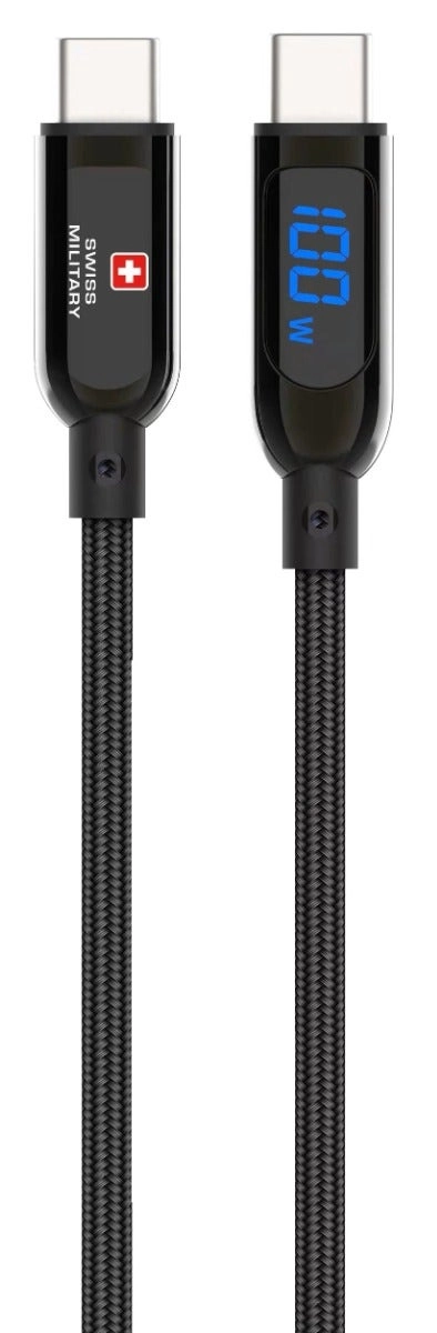 Swiss Military USB Cable USB-C to USB-C 2m