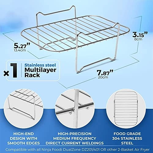 Air Fryer Rack - Stainless steel 6-Piece Set