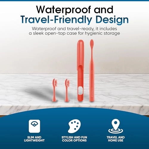 Electric Toothbrush - 37500 VPM Soft DuPont bristles 2-Min Timer