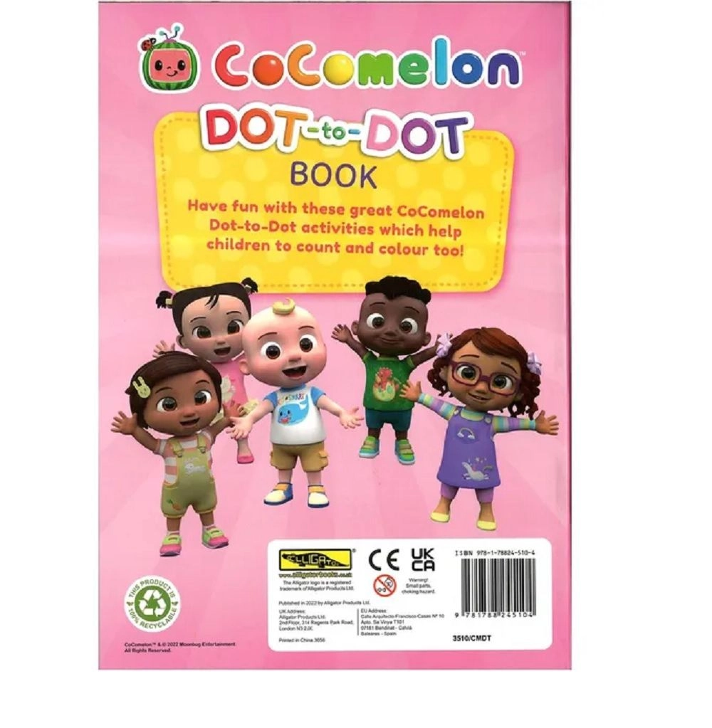 Cocomelon Dot to Dot Book - 3 +